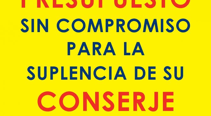 Suplencias para conserjes en comunidades